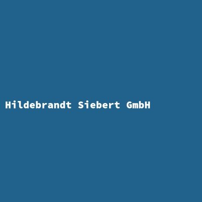 Hersteller: Hildebrandt Siebert GmbH