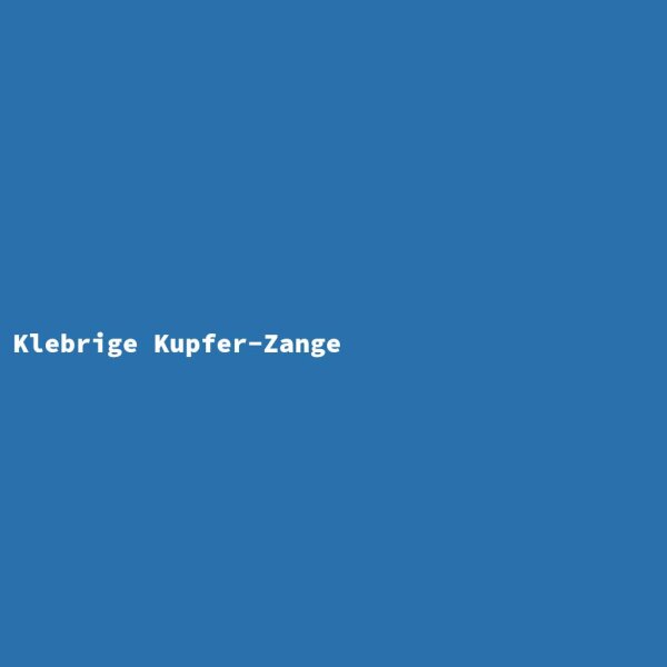 Klebrige Kupfer-Zange