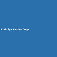 Klebrige Kupfer-Zange