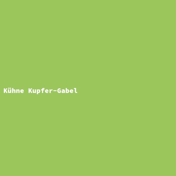 K&uuml;hne Kupfer-Gabel