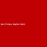 Herrliches Kupfer-Bett