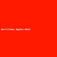 Herrliches Kupfer-Bett