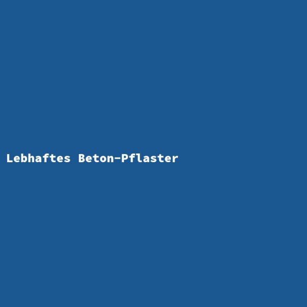 Lebhaftes Beton-Pflaster