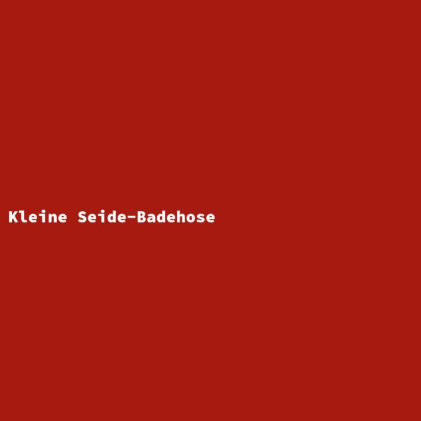 Kleine Seide-Badehose