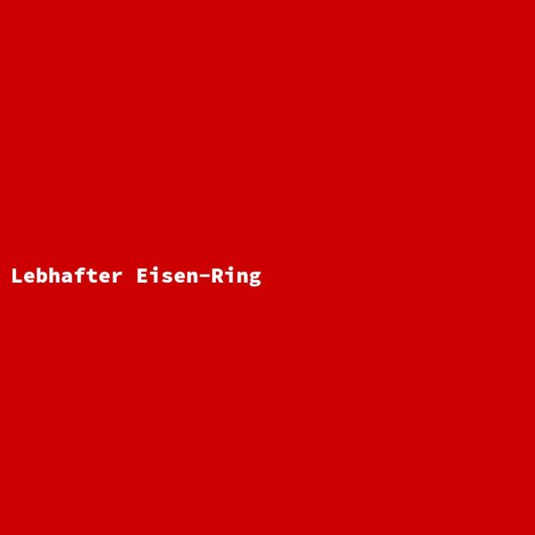Lebhafter Eisen-Ring