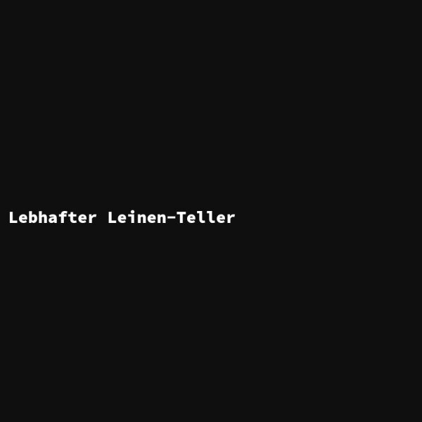 Lebhafter Leinen-Teller